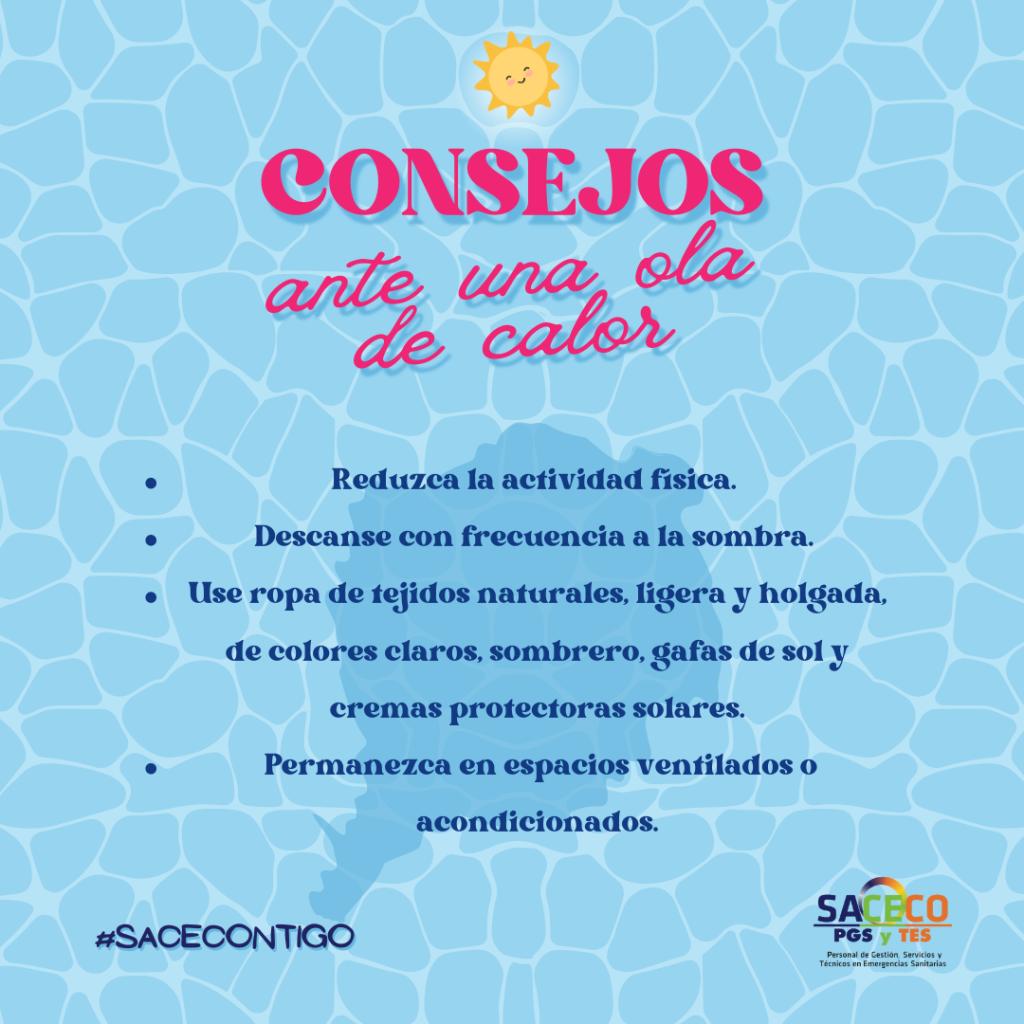 CONSEJOS ANTE UNA OLA DE CALOR SACECO