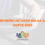 PREVISIÓN LISTADOS BOLSA SAS CORTE 2020