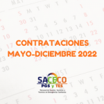 CALENDARIO CONTRATACIONES 2022